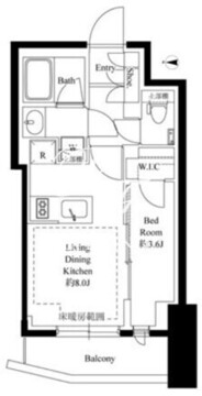 343レジデンス後楽園 402 間取り図