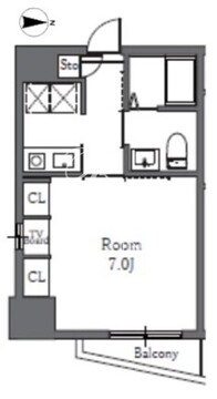 Totsu Residence Shiba 305 間取り図