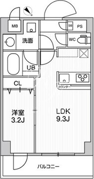 アルファコート曳舟3 101 間取り図