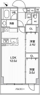 アルファコート曳舟3 106 間取り図