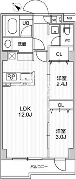 アルファコート曳舟3 108 間取り図