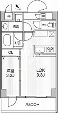 アルファコート曳舟3 203 間取り図