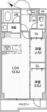 アルファコート曳舟3 211 間取り図