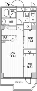 アルファコート曳舟3 212 間取り図