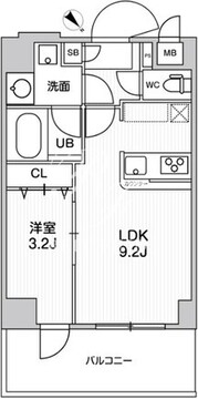 アルファコート曳舟3 501 間取り図