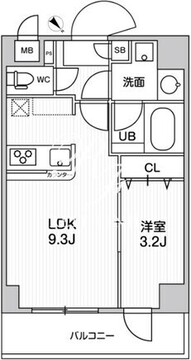 アルファコート曳舟3 306 間取り図