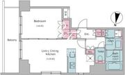 CORVAL住吉 208 間取り図