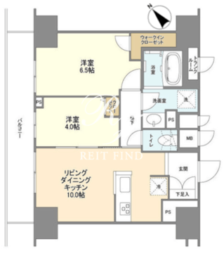 ＢＬＥＳＳ蔵前 1103 間取り図