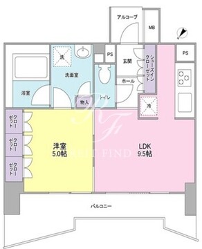 ラサンテ五反田 402 間取り図