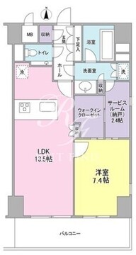 プロスペクト・グラーサ広尾 306 間取り図