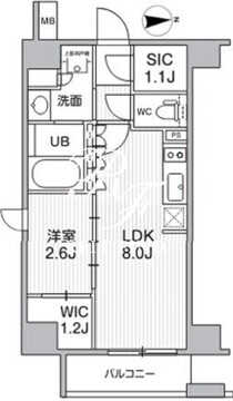 シーズンフラッツ新高円寺 601 間取り図