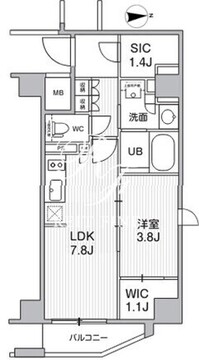 シーズンフラッツ新高円寺 304 間取り図