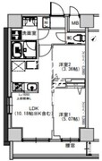 エスレジデンス千住大橋 601 間取り図