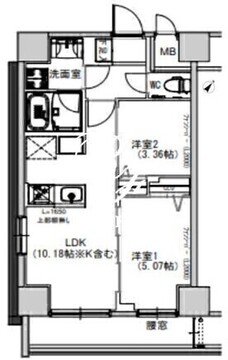 エスレジデンス千住大橋 1101 間取り図