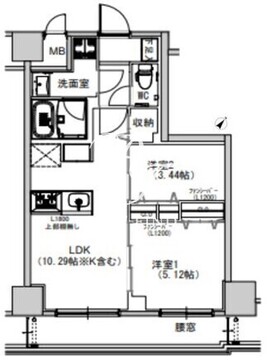 エスレジデンス千住大橋 302 間取り図