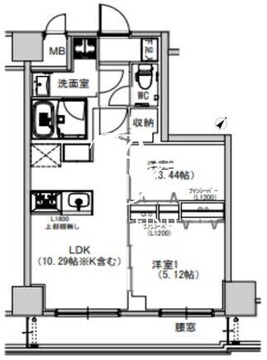 エスレジデンス千住大橋 502 間取り図