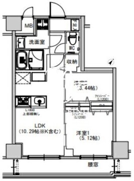 エスレジデンス千住大橋 602 間取り図