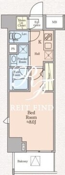 ハイズ住吉2 1102 間取り図