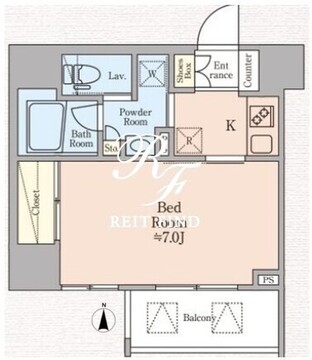 ハイズ住吉2 401 間取り図