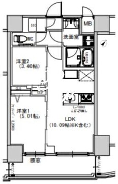 エスレジデンス千住大橋 703 間取り図