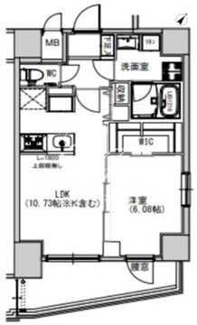 エスレジデンス千住大橋 204 間取り図