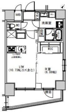 エスレジデンス千住大橋 404 間取り図