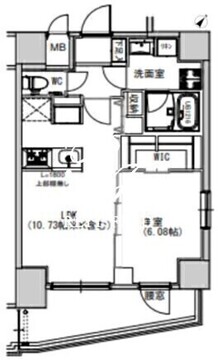 エスレジデンス千住大橋 804 間取り図