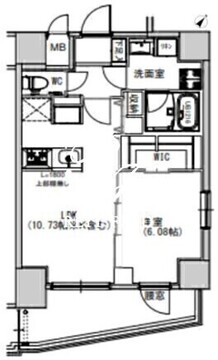 エスレジデンス千住大橋 1004 間取り図