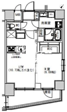 エスレジデンス千住大橋 1104 間取り図