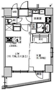 エスレジデンス千住大橋 1204 間取り図