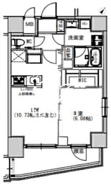 エスレジデンス千住大橋 1304 間取り図