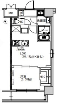 エスレジデンス千住大橋 205 間取り図