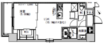 エスレジデンス千住大橋 205 間取り図