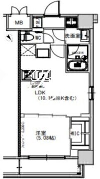 エスレジデンス千住大橋 1105 間取り図