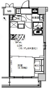 エスレジデンス千住大橋 1205 間取り図