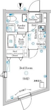 ラフィスタ品川西大井 204 間取り図