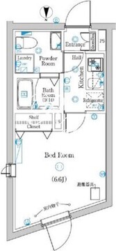 ラフィスタ品川西大井 404 間取り図