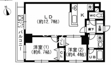 KDXレジデンス秋葉原 301 間取り図