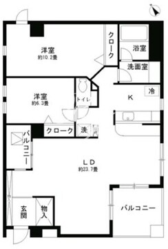 ＴＨＥ・ＮＡＡＫ 203 間取り図