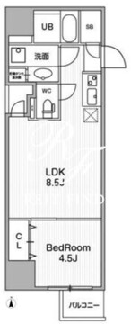 アーバンフラッツ池袋プレミアム 1306 間取り図