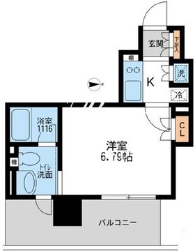 アーデン清澄白河 606 間取り図