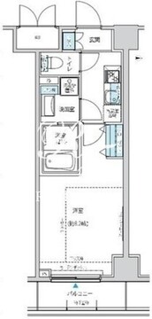 リージア経堂イーストプレイス 203 間取り図