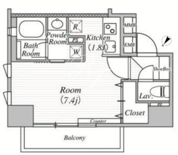 ブランシエル三田 701 間取り図