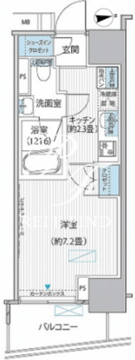 ヒューリックレジデンス新御茶ノ水 1104 間取り図