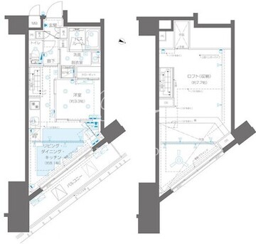 ズーム新宿御苑前 1504 間取り図