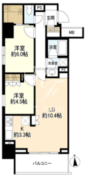 スタイリオ品川中延 808 間取り図