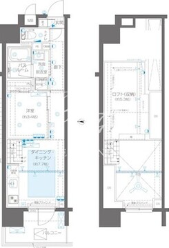 ズーム新宿御苑前 1507 間取り図