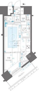 ズーム新宿御苑前 1105 間取り図