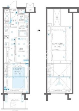 ズーム新宿御苑前 1508 間取り図