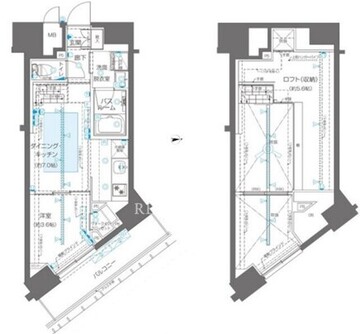 ズーム新宿御苑前 1205 間取り図